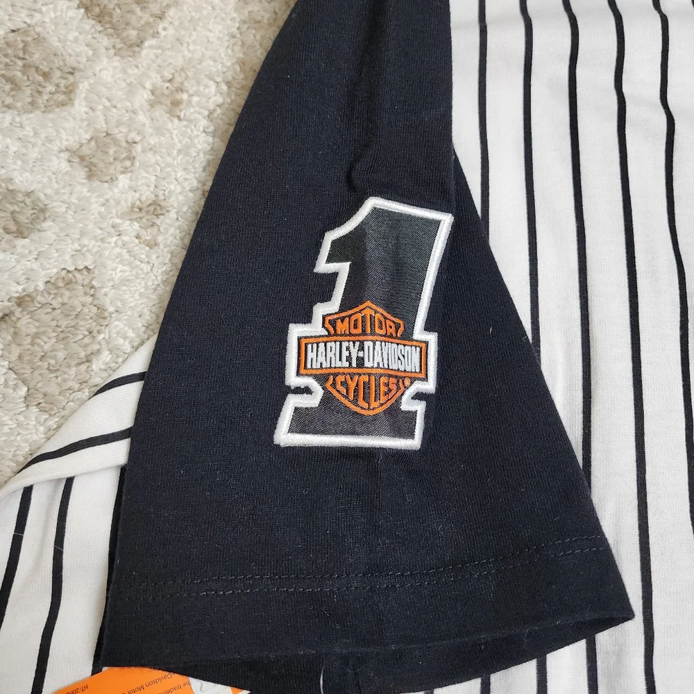 Harley-Davidson Outfit Baseball Top & Shorts Boys 8/10